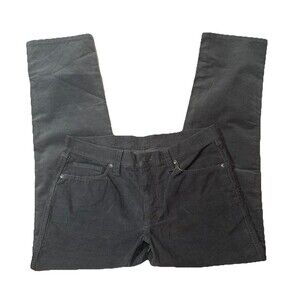 LL Bean Beanflex Corduroy Standard Fit Gray Stretch Pants Men's 34x32 (520822)